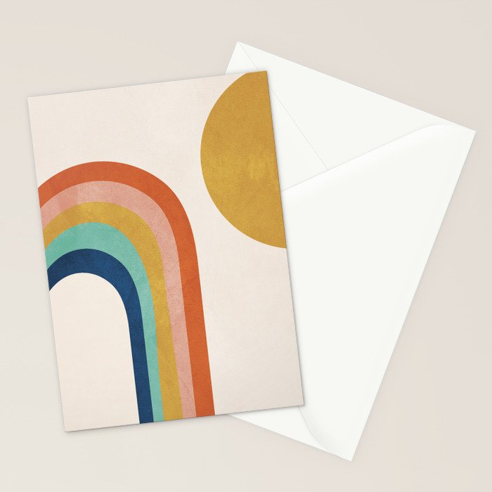 The Sun and a Rainbow Stationery Card Gallery Image 2