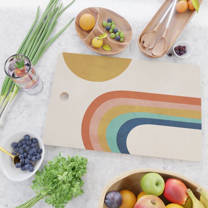 The Sun and a Rainbow Cutting Board Gallery Image 2