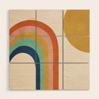 The Sun and a Rainbow Wood Wall Art Gallery Image 1