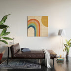 The Sun and a Rainbow Wood Wall Art Gallery Image 2