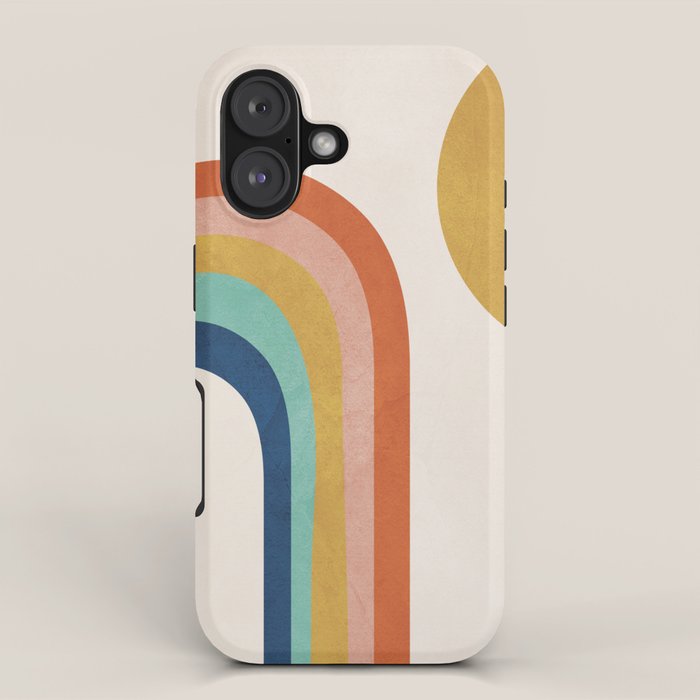 The Sun and a Rainbow iPhone Case Gallery Image 1