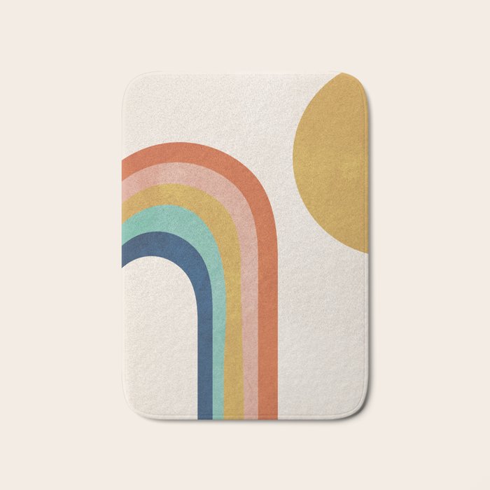 The Sun and a Rainbow Bath Mat Gallery Image 1
