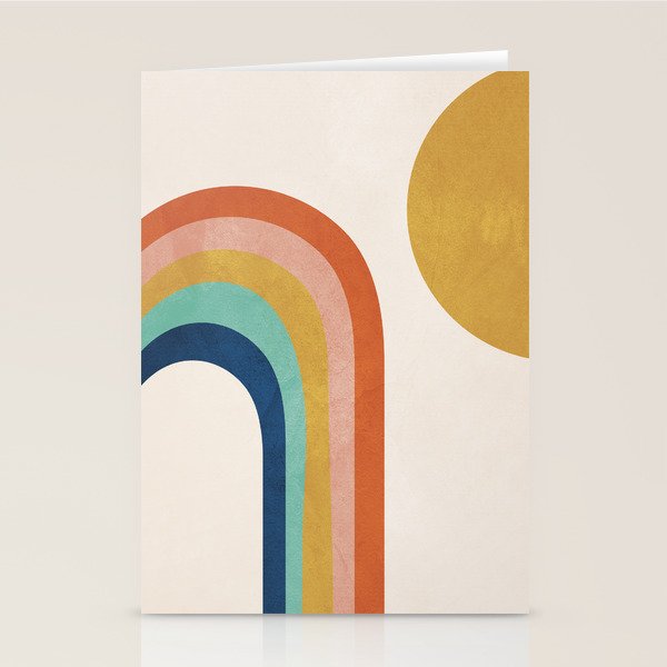 The Sun and a Rainbow Stationery Card Gallery Image 1