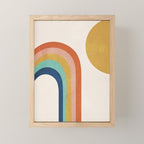 The Sun and a Rainbow Mini Art Print Gallery Image 1