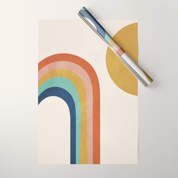 The Sun and a Rainbow Wrapping Paper Gallery Image 1