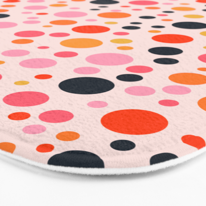 Bubbles: PATTERN 09 | The Peach Edition Bath Mat Gallery Image 3