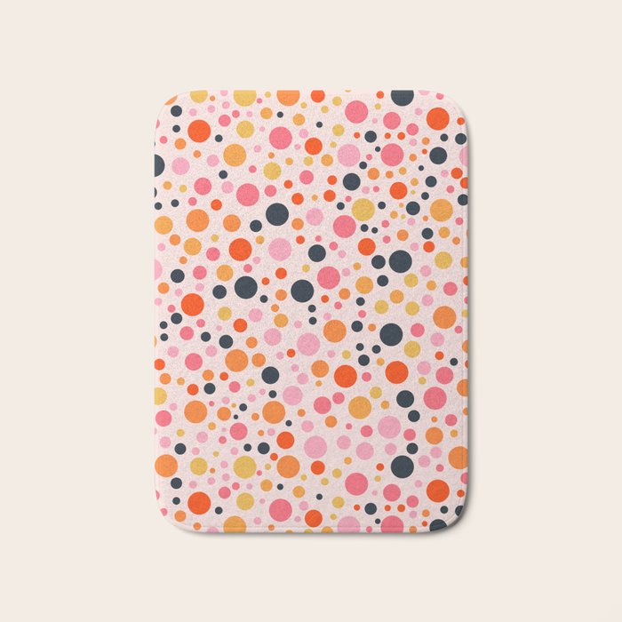 Bubbles: PATTERN 09 | The Peach Edition Bath Mat Gallery Image 1