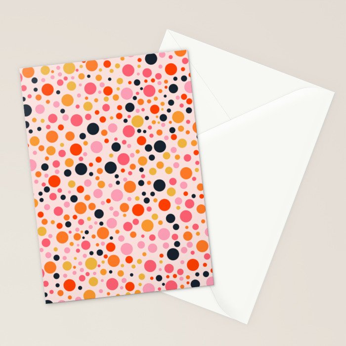 Bubbles: PATTERN 09 | The Peach Edition Stationery Card Gallery Image 2