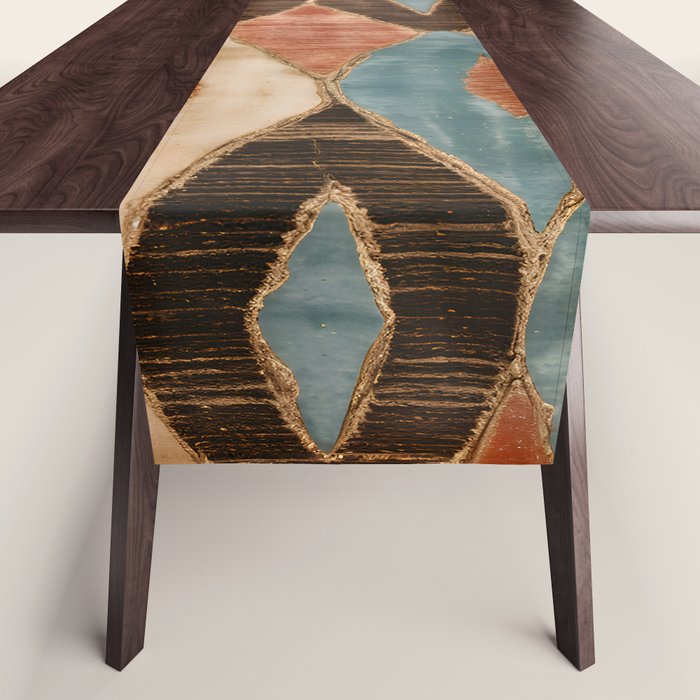 Rustic Shabby Moroccan Weave Table Runner Gallery Image 1