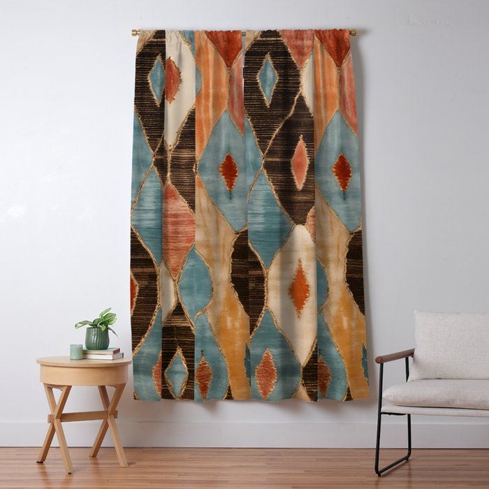 Rustic Shabby Moroccan Weave Window Curtain Gallery Image 5