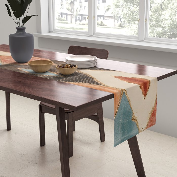 Rustic Shabby Moroccan Weave Table Runner Gallery Image 2