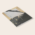 Gold leaf black abstract Notebook Gallery Image 2