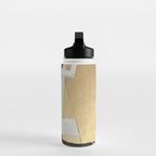 Gold leaf black abstract Water Bottle Gallery Image 3
