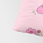 Colorful Mushrooms And Flowers In Pink Pillow Sham Gallery Image 4