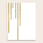 Abstract minimalist white gold geometrical lines Notebook Gallery Image 4