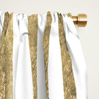 Abstract minimalist white gold geometrical lines Window Curtain Gallery Image 2