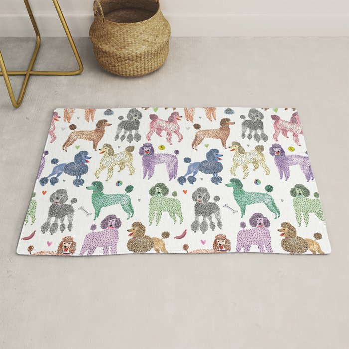 Poodles by Veronique de Jong Rug Gallery Image 1