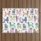 Poodles by Veronique de Jong Outdoor Rug Gallery Image 1