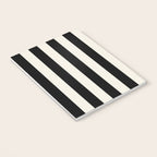 Broad Stripe - black and alabaster Notebook Gallery Image 3