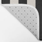 Broad Stripe - black and alabaster Bath Mat Gallery Image 2