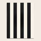 Broad Stripe - black and alabaster Notebook Gallery Image 4