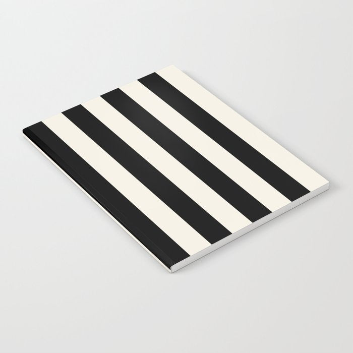 Broad Stripe - black and alabaster Notebook Gallery Image 2