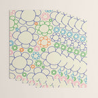 Cheerful Doodle Flowers Retro Floral Pattern Wrapping Paper Gallery Image 3