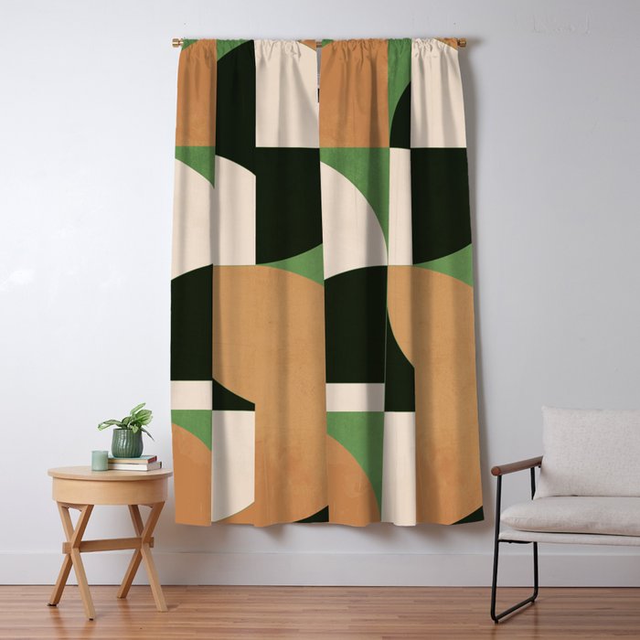 Geometric Shapes 250 Window Curtain Gallery Image 1