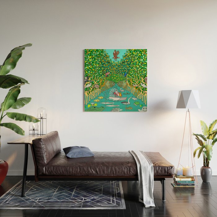 Florida Everglades Mangrove Tour Wood Wall Art Gallery Image 2