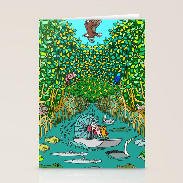 Florida Everglades Mangrove Tour Stationery Card Gallery Image 2