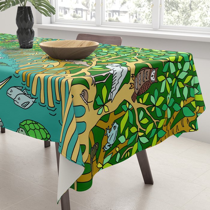 Florida Everglades Mangrove Tour Tablecloth Gallery Image 3