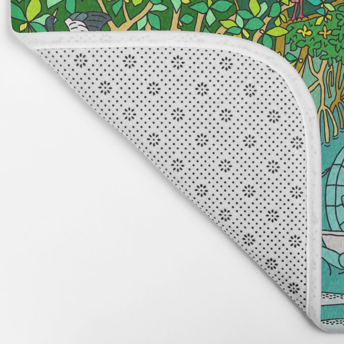 Florida Everglades Mangrove Tour Bath Mat Gallery Image 2