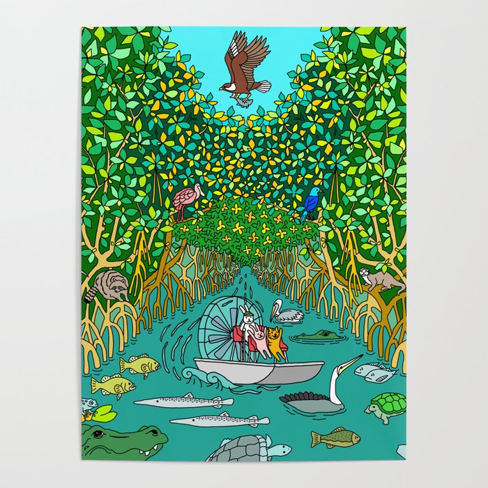 Florida Everglades Mangrove Tour Poster