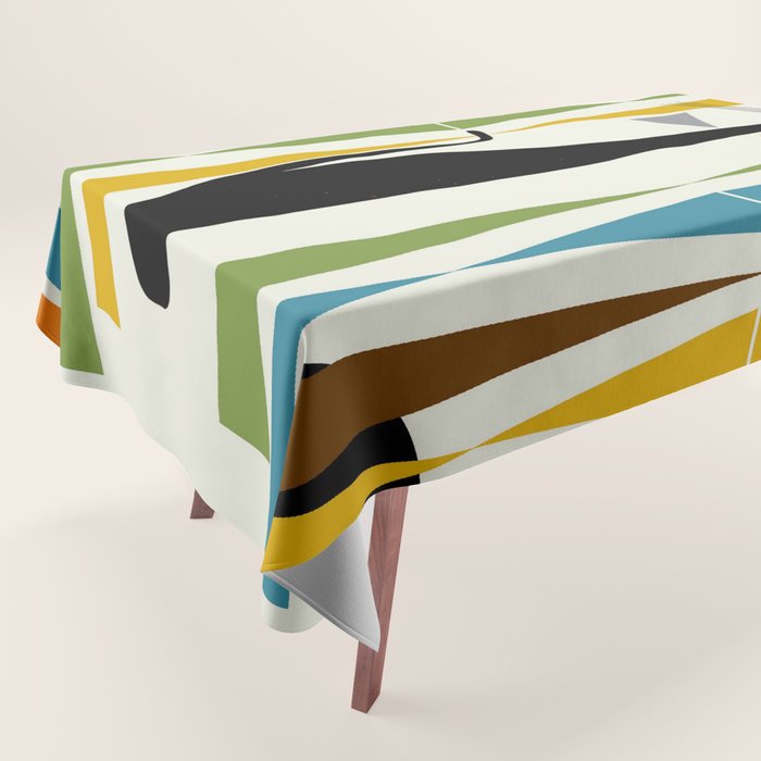 Mid-Century Modern Art Cat 2 Tablecloth Gallery Image 1