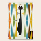 Mid-Century Modern Art Cat 2 Cutting Board Gallery Image 1