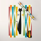 Mid-Century Modern Art Cat 2 Wrapping Paper Gallery Image 1