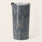 Feather Ikat - midnight desert Travel Mug Gallery Image 3
