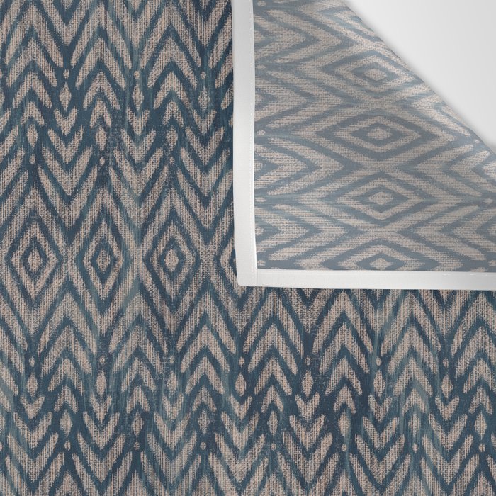 Feather Ikat - midnight desert Wall Tapestry Gallery Image 3
