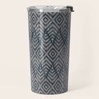 Feather Ikat - midnight desert Travel Mug Gallery Image 2