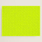 Bright Neon Yellow Green Chartreuse Solid Color Jigsaw Puzzle Gallery Image 1
