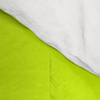 Bright Neon Yellow Green Chartreuse Solid Color Comforter Gallery Image 4