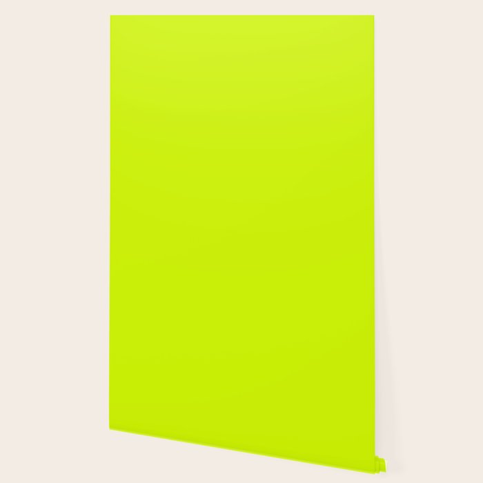 Bright Neon Yellow Green Chartreuse Solid Color Wallpaper Gallery Image 2