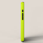 Bright Neon Yellow Green Chartreuse Solid Color iPhone Case Gallery Image 2