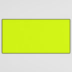 Bright Neon Yellow Green Chartreuse Solid Color Desk Mat Gallery Image 3