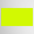 Bright Neon Yellow Green Chartreuse Solid Color Tablecloth Gallery Image 2