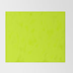 Bright Neon Yellow Green Chartreuse Solid Color Throw Blanket Gallery Image 2