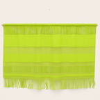 Bright Neon Yellow Green Chartreuse Solid Color Wall Hanging Gallery Image 1