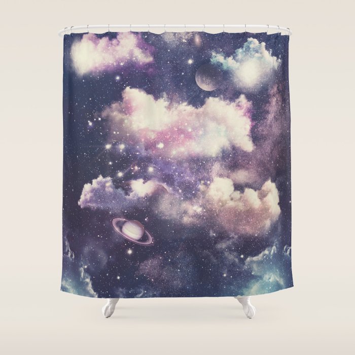 Deep Space Theme Shower Curtain Gallery Image 1