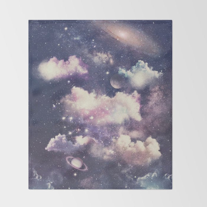 Deep Space Theme Throw Blanket Gallery Image 2