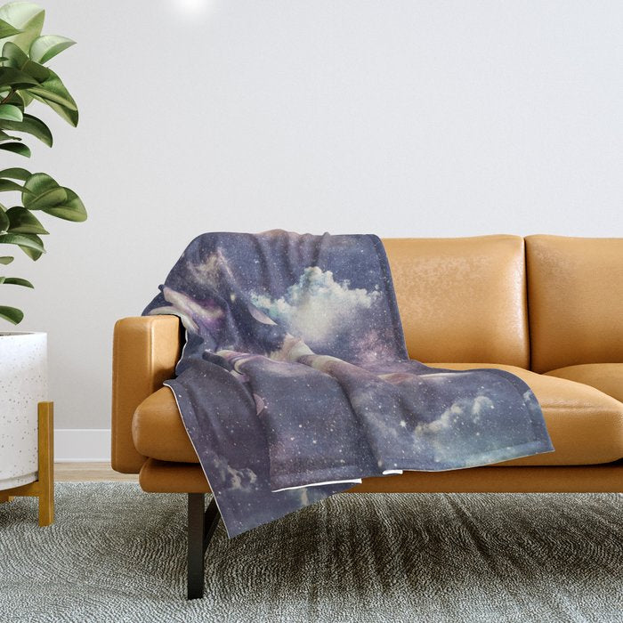 Deep Space Theme Throw Blanket Gallery Image 1